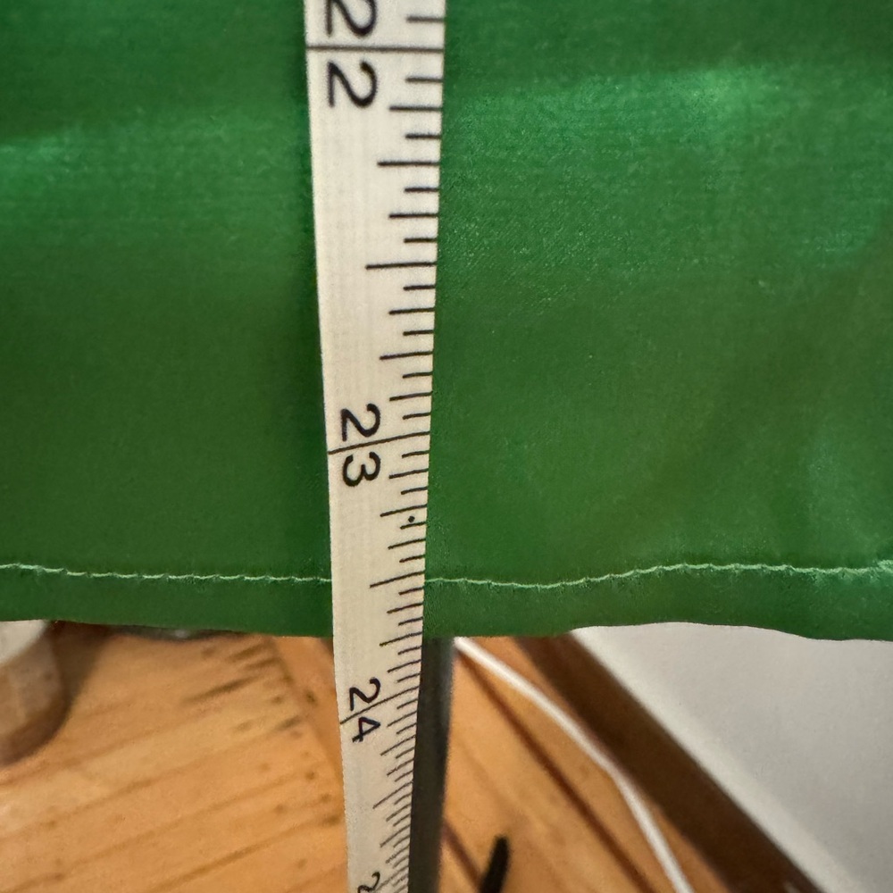 Robbie Bee Vintage 100% Silk Green Shirt with Leopard accents - Picture 6 of 8